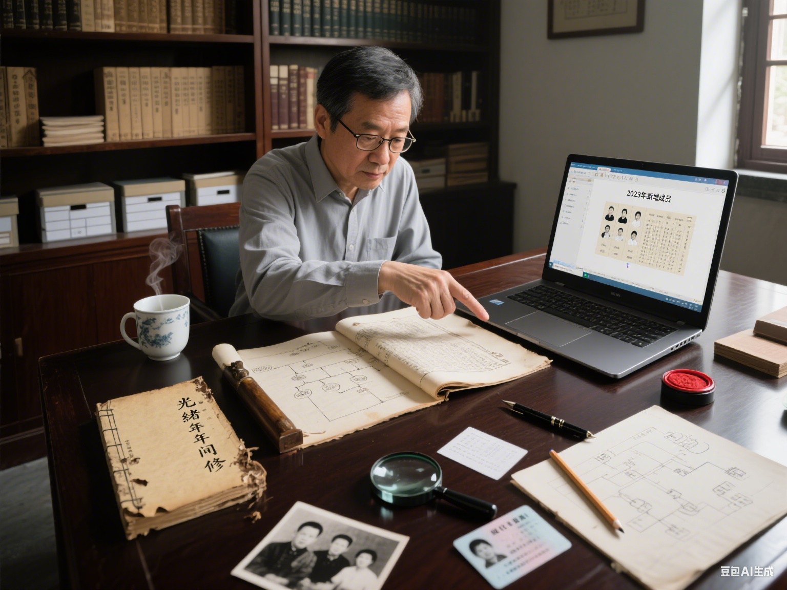 家族信息考证补全 - 确保信息准确