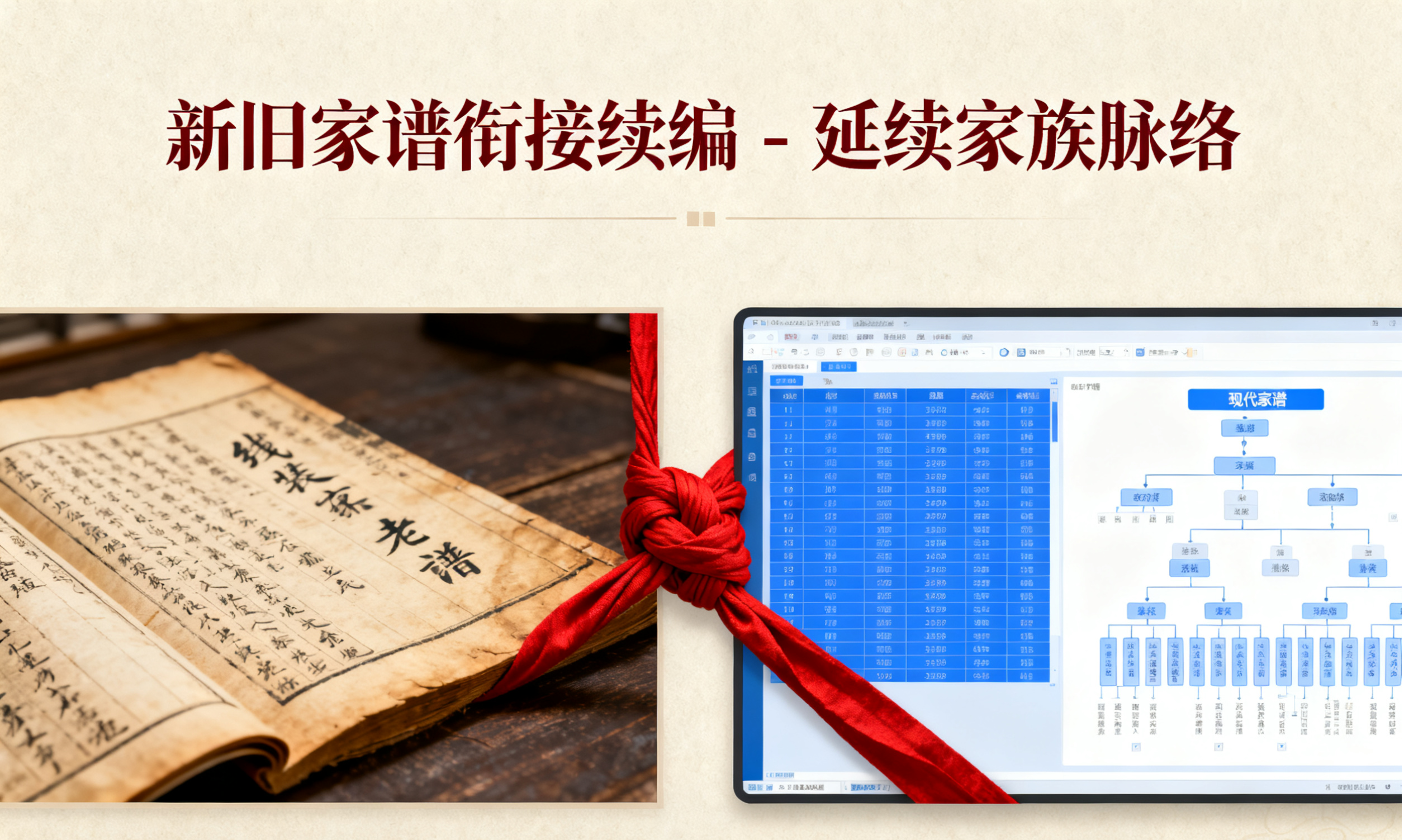 新旧家谱衔接续编 - 延续家族脉络